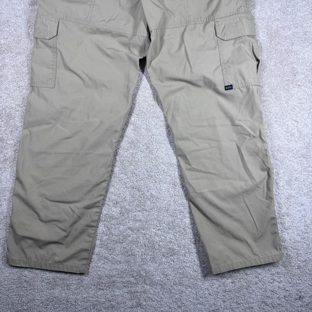 5.11 Tactical Mens Ripstop Cargo Pants Khaki Tan 32x30 Multi-Pocket Workwear - Picture 10 of 12